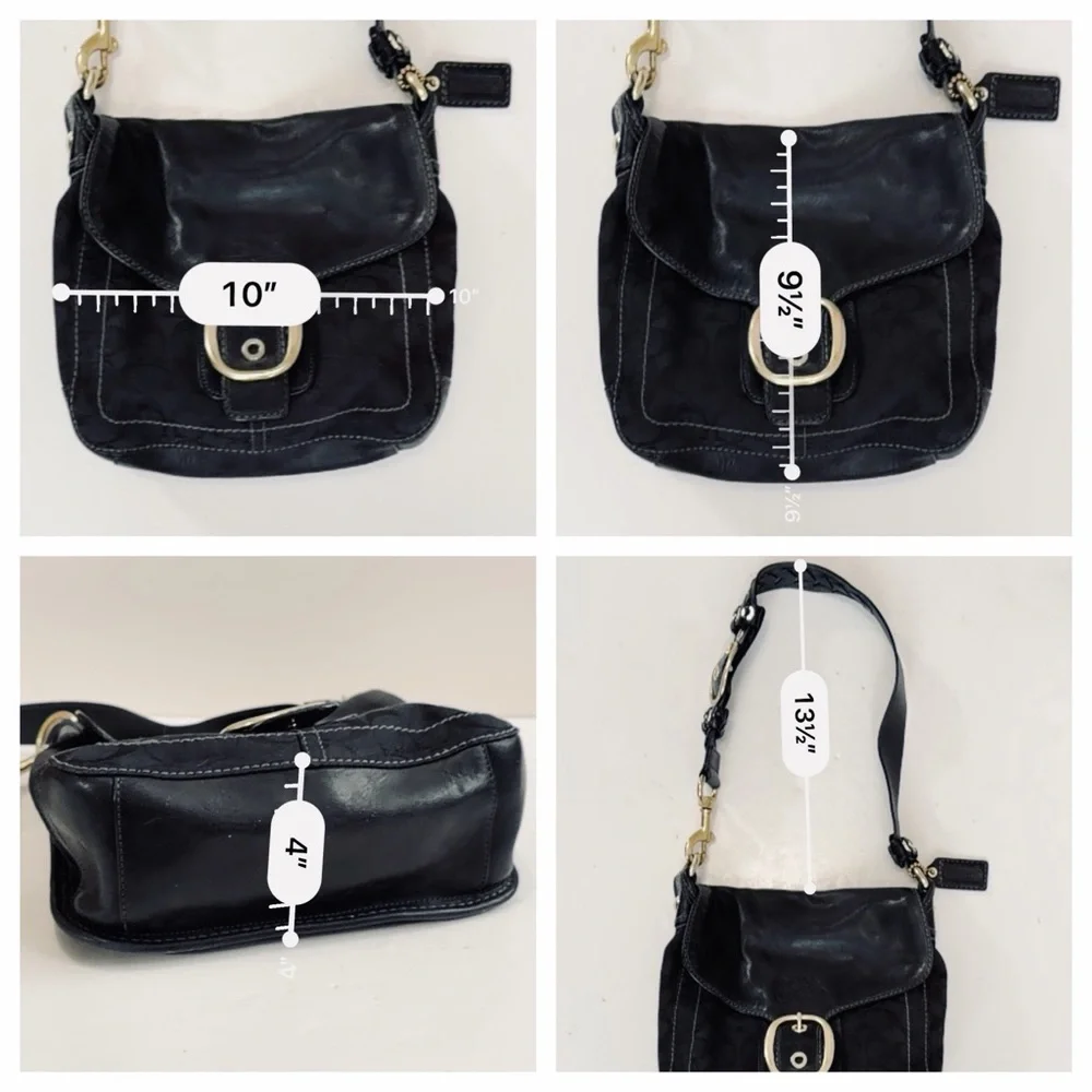 🐝 Coach Signature Bleecker Bag Black
F0794-11434 and Wallet Braided Leather - Picture 5 of 16